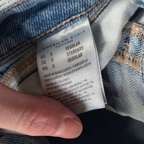 American Eagle High Rise Skinny Distressed Jeans - Picture 3 of 3